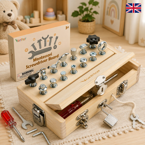 Montessori screwdriver board - montessori,