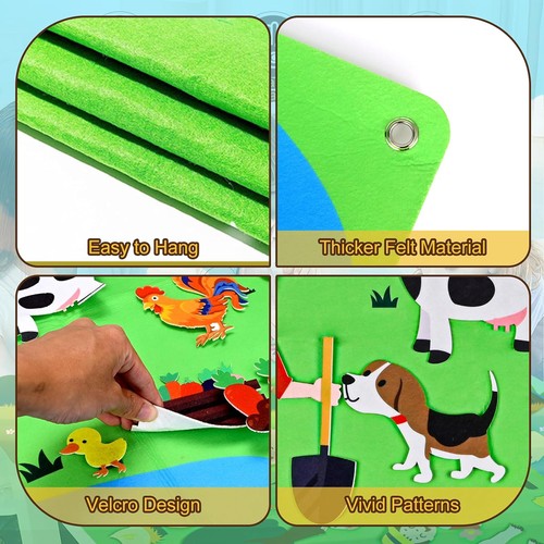 Felt busy board montessori toy - felt,