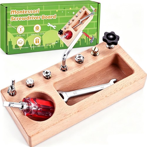 Montessori screwdriver board - montessori,