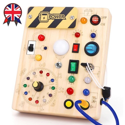Montessori wooden busy board - wooden,