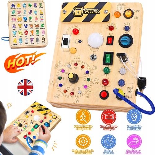 Montessori busy board sensory - montessori,