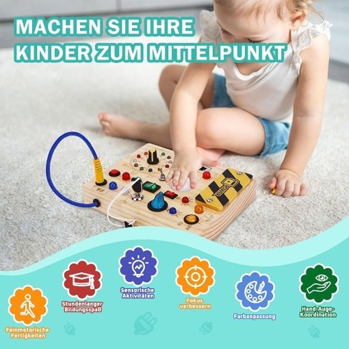 Montessori wooden busy - wooden, board