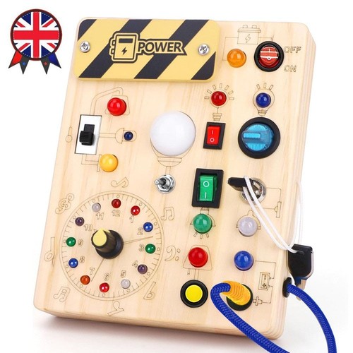 Montessori wooden busy board - montessori,