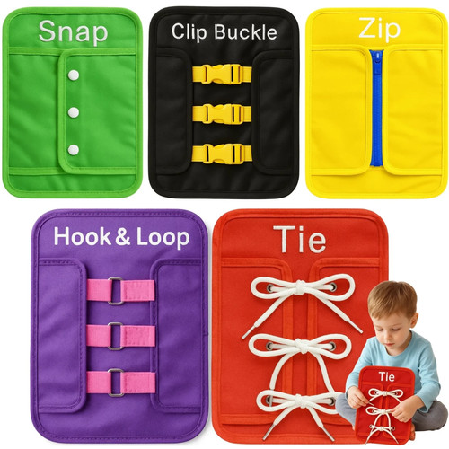 5pc montessori busy board - montessori,