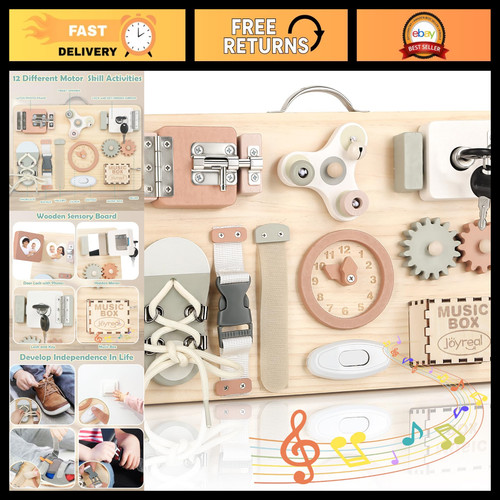 Wooden busy board - for, toddlers