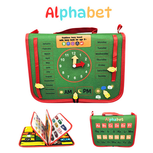Montessori busy board book - &,
