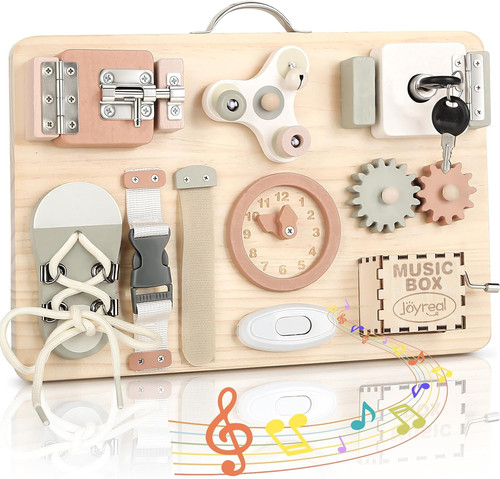 Joyreal wooden busy board for - busy,