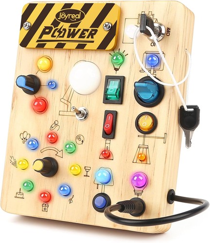 Wooden busy board - wooden, toddler