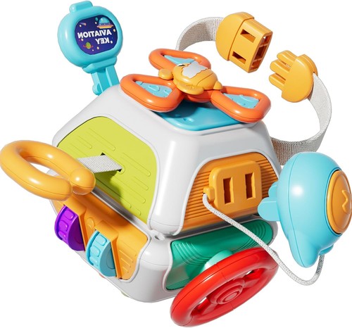 Montessori busy board cube - montessori,